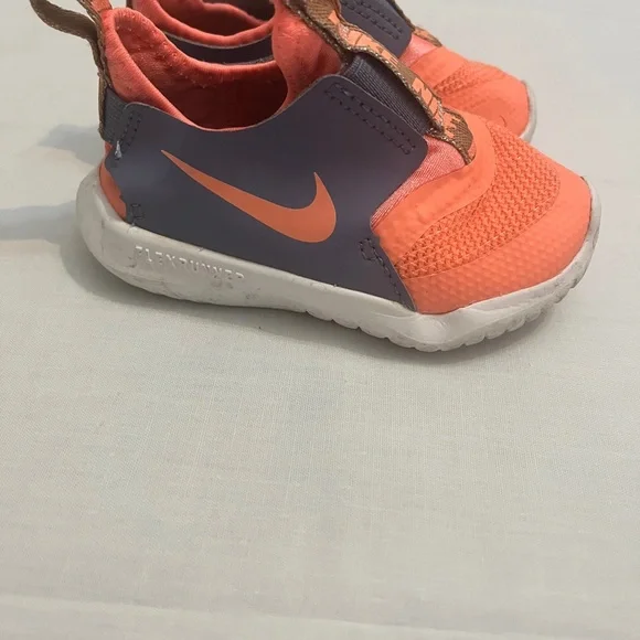 Nike Child Flex Runner Athletic Shoe Gray Orange Peach Size Child/Infant 5 - Picture 4 of 5